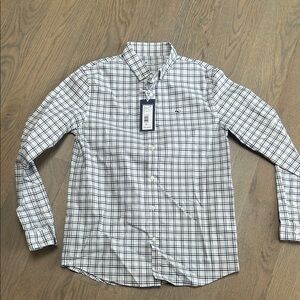 Boys Checkered Shirt - White and Blue